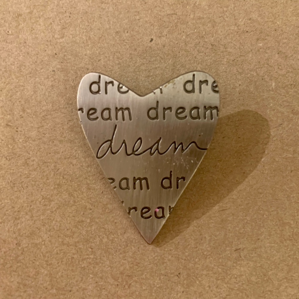 $5 each or 3/$10 heart pin/brooch